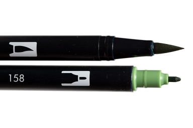 Tombow Dual Brush Pen - Dark Olive