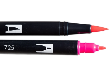 Tombow Dual Brush Pen - Rhodamine Red