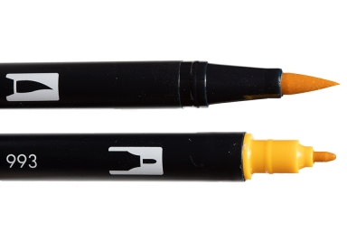Tombow Dual Brush Pen - Chrome Orange