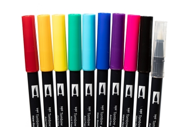 Tombow Dual Brush Bright Colors (Pkg of 10)