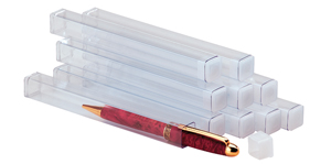 10 pk Clear Pen Display Tubes - 5/8"