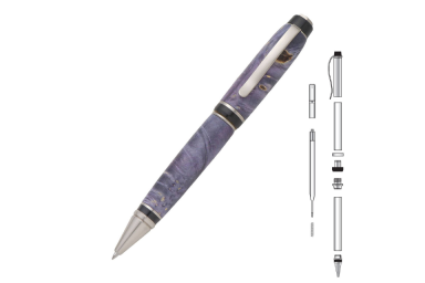 Big Ben Brushed Satin Twist Pen Kit