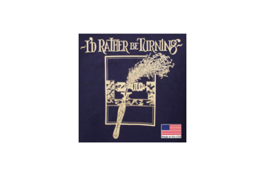 I'd Rather be Turning T-shirt - Navy