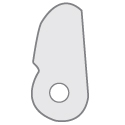 Sorby TurnMaster HSS French Curve / Inside Cutter