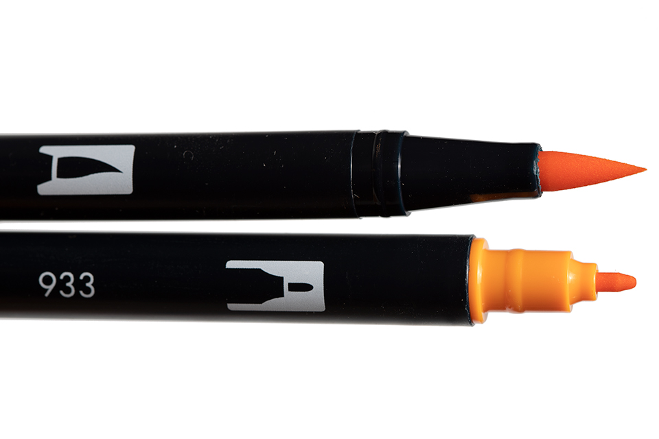 Packard Woodworks: The Woodturner's Source: Tombow Dual Brush Pen - Orange