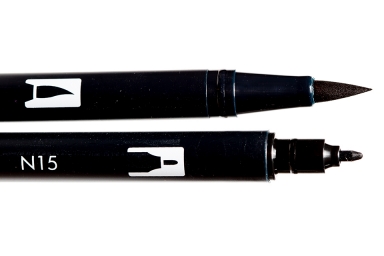 Tombow Dual Brush Pen - Black