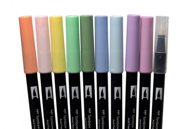 Tombow Dual Brush Pastel Colors  (Pkg of 10)