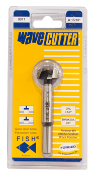 15/16" Wave Cutter Forstner Bit