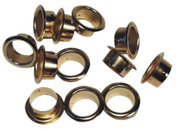 Pkg 10 Brass Plated Candle Inserts