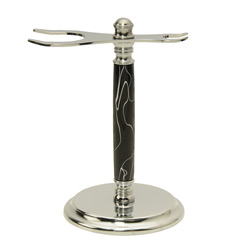 Deluxe Chrome Razor/Brush Stand Kit