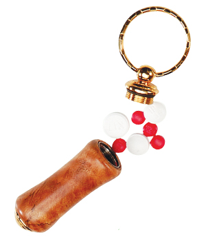 24k Secret Pill Box Key Ring Kit
