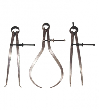 Set of all Three 8'' Calipers/Dividers