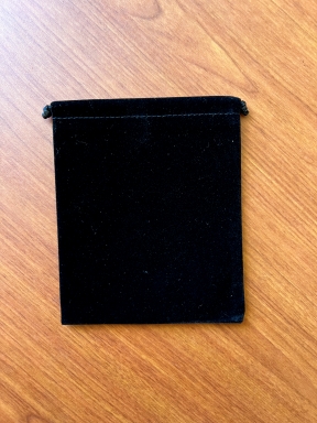 Black Felt Drawstring Pouches 5pk