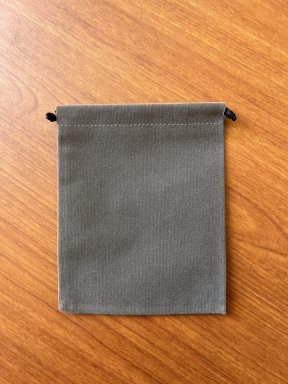 Pewter Felt Drawstring Pouches 5pk