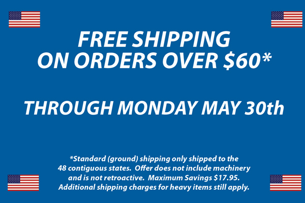 FREE SHIPPING ON ORDERS OVER $60