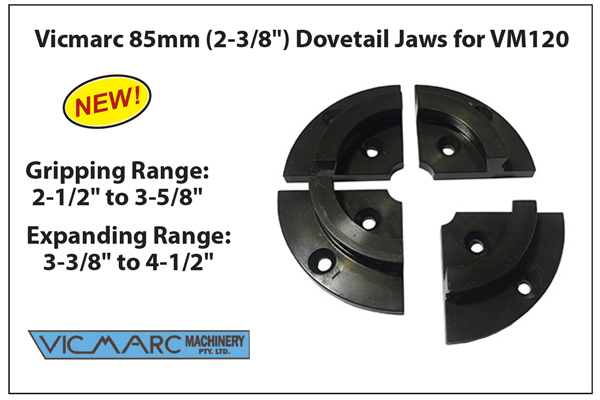 These new jaws for the VM120 Chuck hold the next larger projects than the ones that come with the chuck.