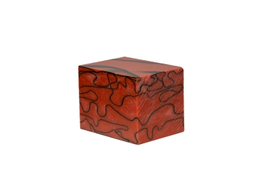 Acrylic 1-1/2"sq Wine Red w/Black