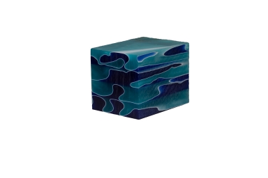 Acrylic 1-1/2"sq Light/Dark Blue