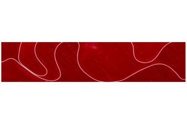 Lava Bright 3/4" Red w/White
