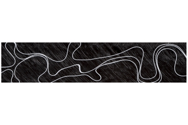 Lava Bright 3/4" Black w/White