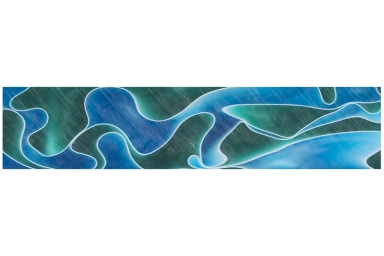 Lava Bright 3/4" Aqua w/Green