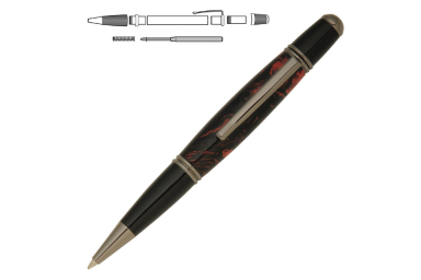 Gun Metal Gatsby Twist Pen