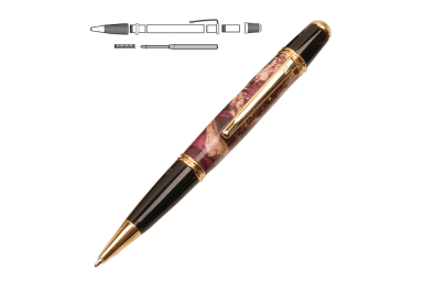 Gold Titanium Gatsby Twist Pen