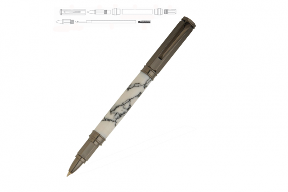 Gun Metal Vertex Rollerball Pen