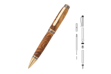 Big Ben Gold and Gun Metal Two Tone Cigar Pen Kit