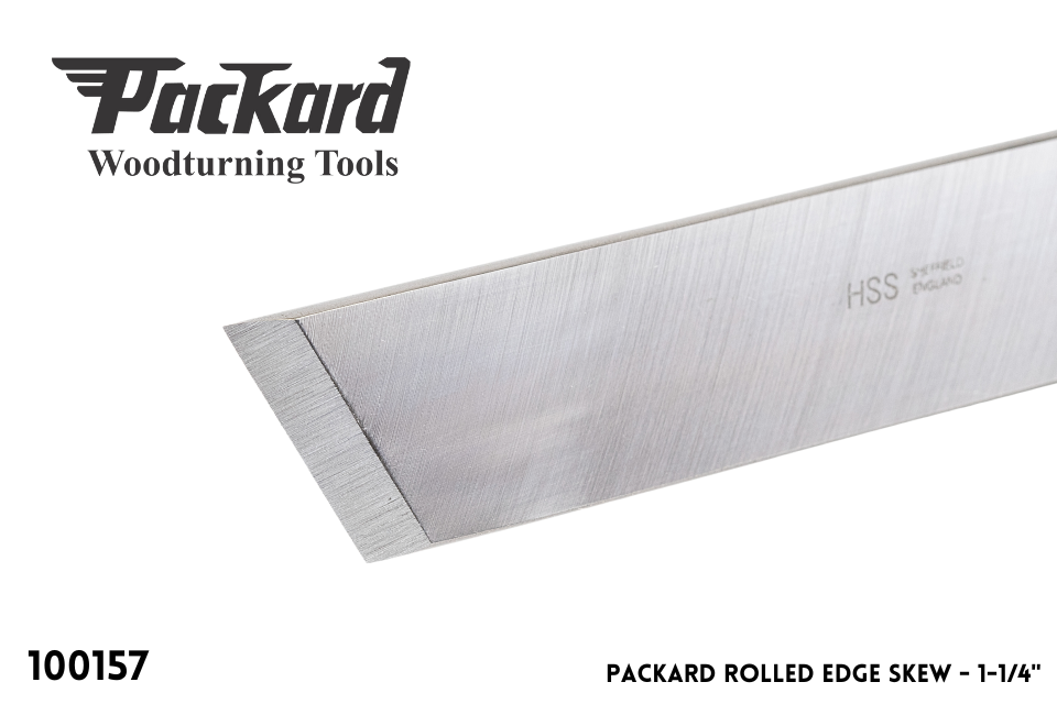 Packard Woodworks The Woodturner's Source Packard 11/4" Rolled Edge Skew