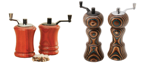 ENAMEL SALT & PEPPER GRINDER SET